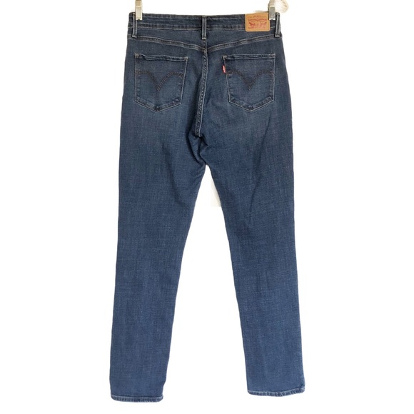 Levis Mid Rise Skinny Womens Size 12 Medium Blue Wash Casual Stretch Denim Jeans - Picture 5 of 9